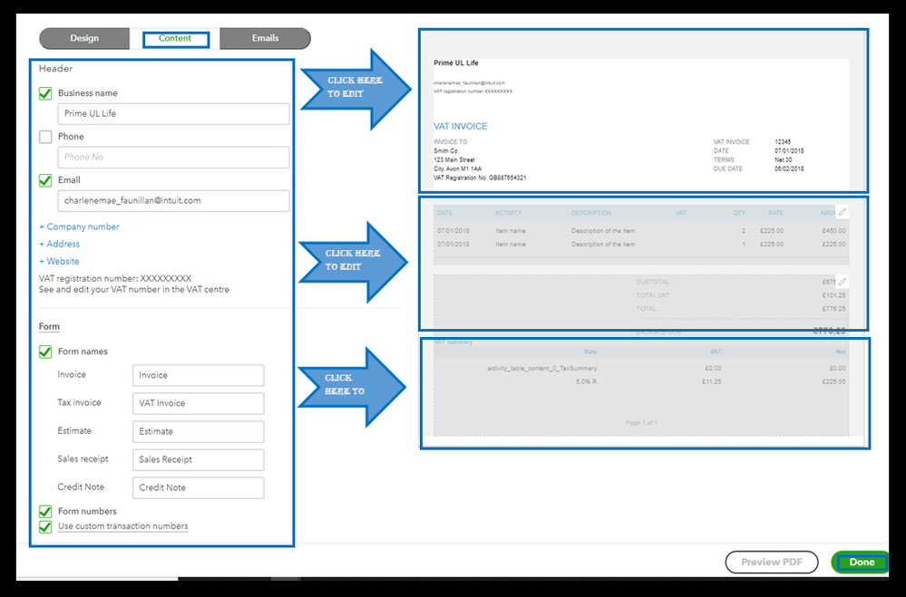 you can start customizing and hit the Done option.