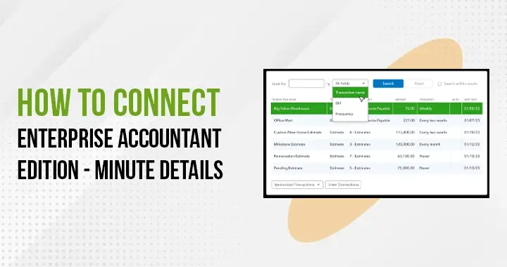 QuickBooks Desktop Enterprise Accountant Edition - Minute Details