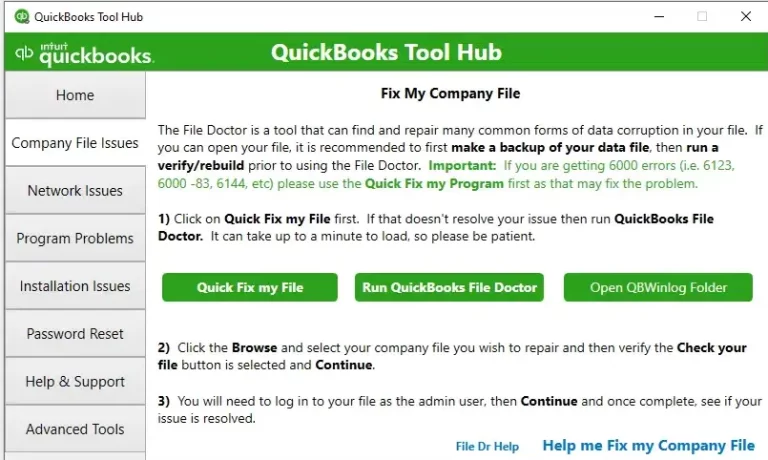 QuickBooks Tool hub