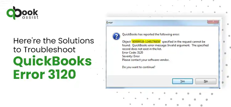 QuickBooks Error 3120
