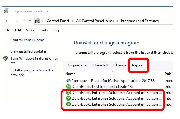 QuickBooks Tool Hub installation issues repair utility