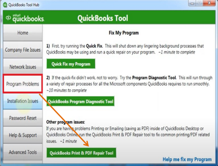 QuickBooks print repair tool