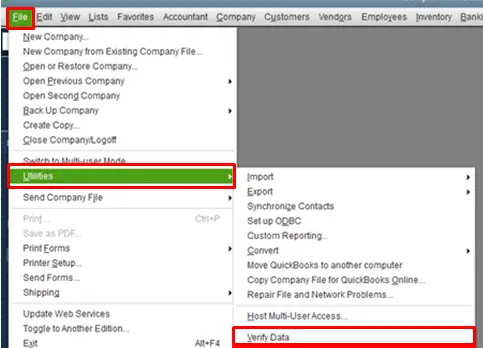 Verify and Rebuild Data Tool to Repair the Data