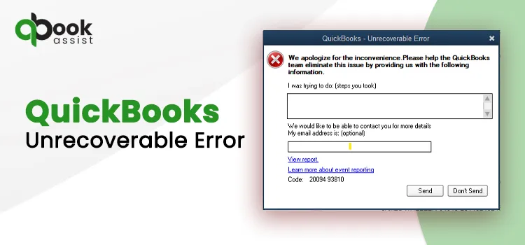 QuickBooks Unrecoverable Error
