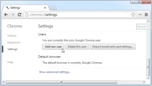 Create An Additional User on Chrome Browser