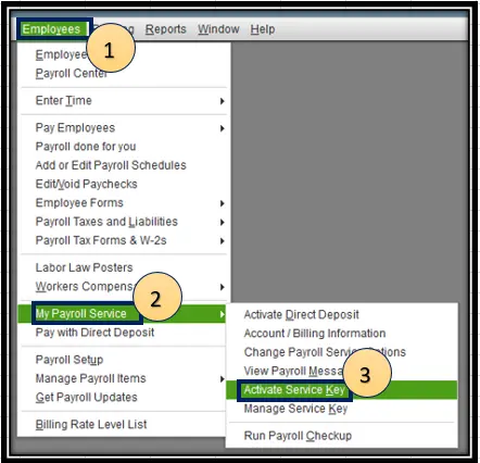 Select the My Payroll Service