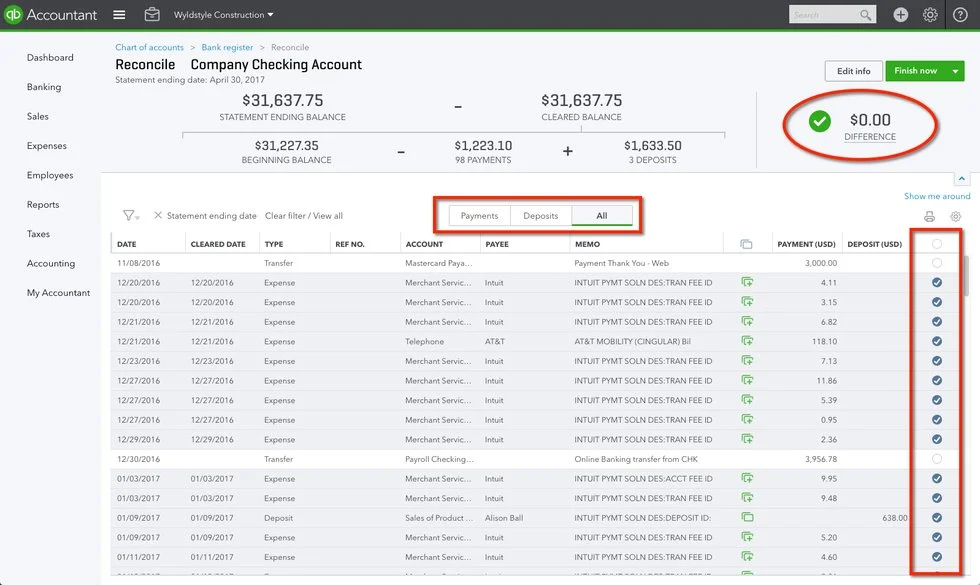 QuickBooks reconciliation mistakes to avoid