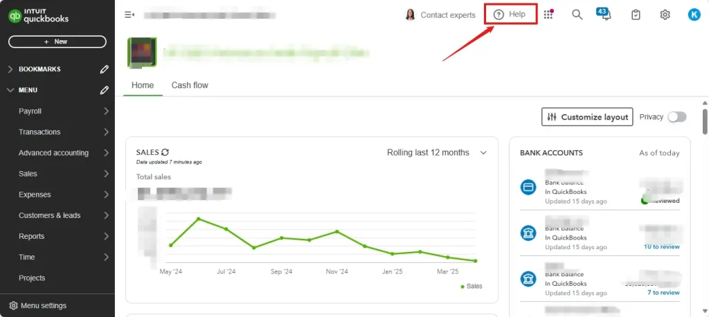 QuickBooks Online customer service